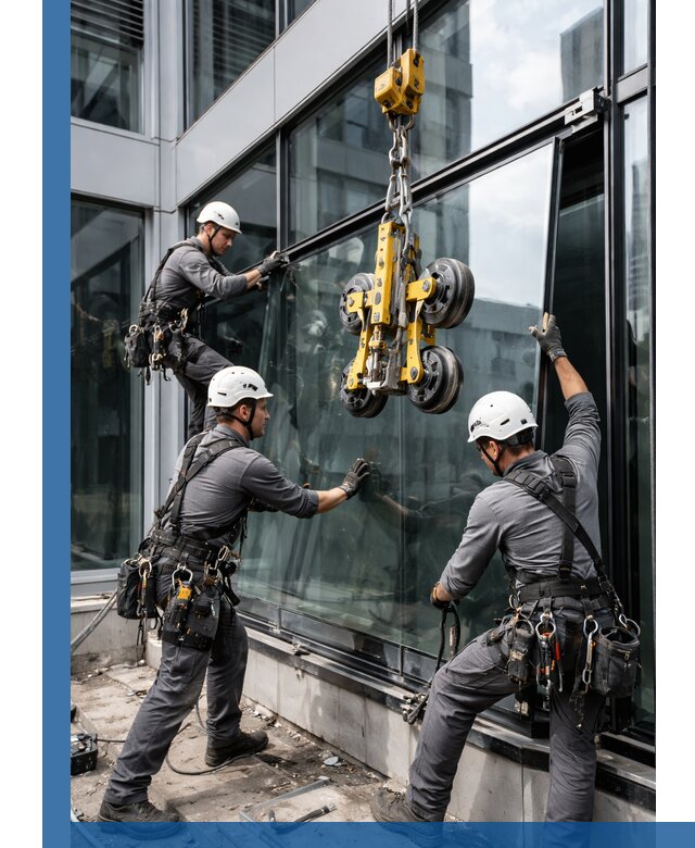 Структурное остекление фасадов в Острогожске монтаж и обслуживание