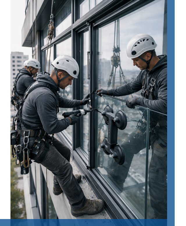 Витражное остекление зданий в Острогожске от 3651 р. | ВЫСОТНИК-Стг