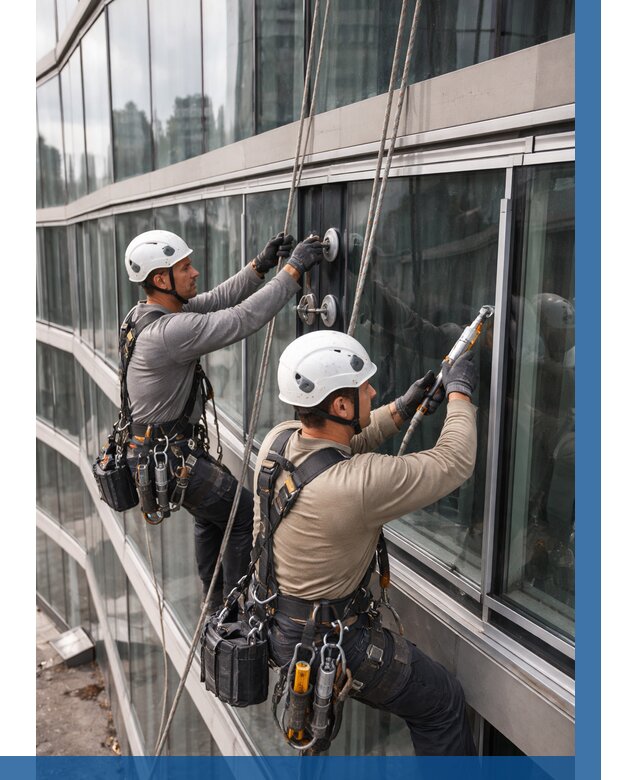 Радиусное остекление фасада в Острогожске от 12517 р. | ВЫСОТНИК-Стг