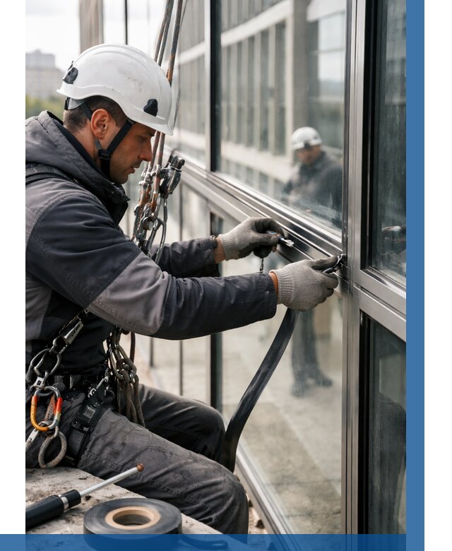 Ремонт витражных конструкций в Острогожске от 3651 р. | ВЫСОТНИК-Стг