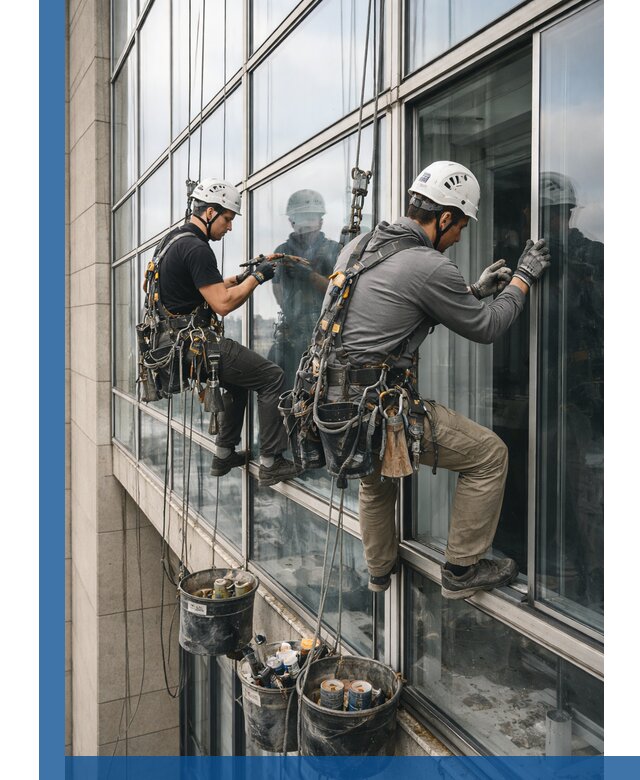 Ремонт витражных конструкций и фасадного остекления в Острогожске