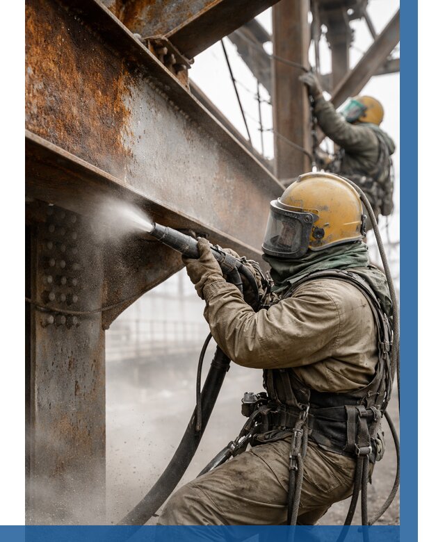 Пескоструйная очистка металлоконструкций в Острогожске по 626 р.  ВЫСОТНИК-Стг