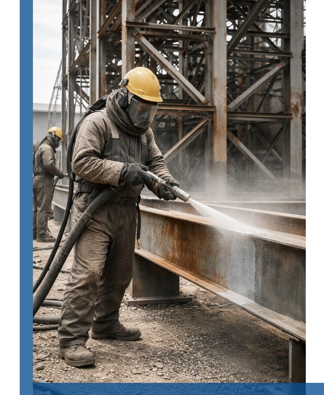 Пескоструйная очистка металлоконструкций в Острогожске промышленная