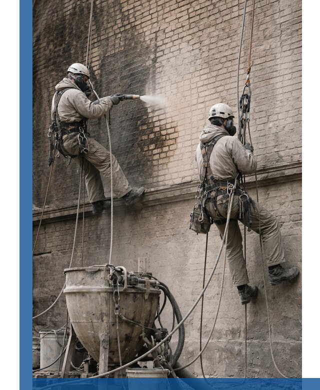 Пескоструйная очистка фасадов в Острогожске профессионально