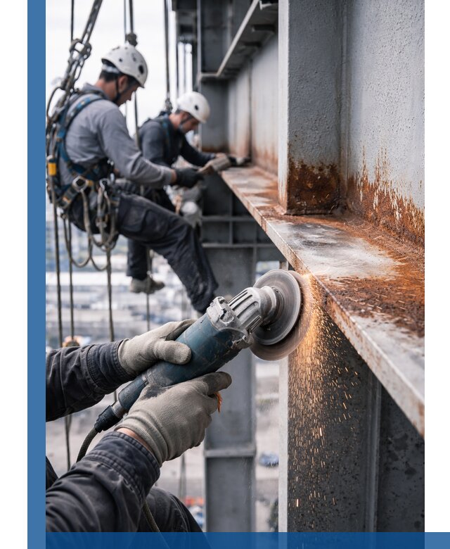 Зачистка металла от ржавчины и подготовка поверхностей в Острогожске