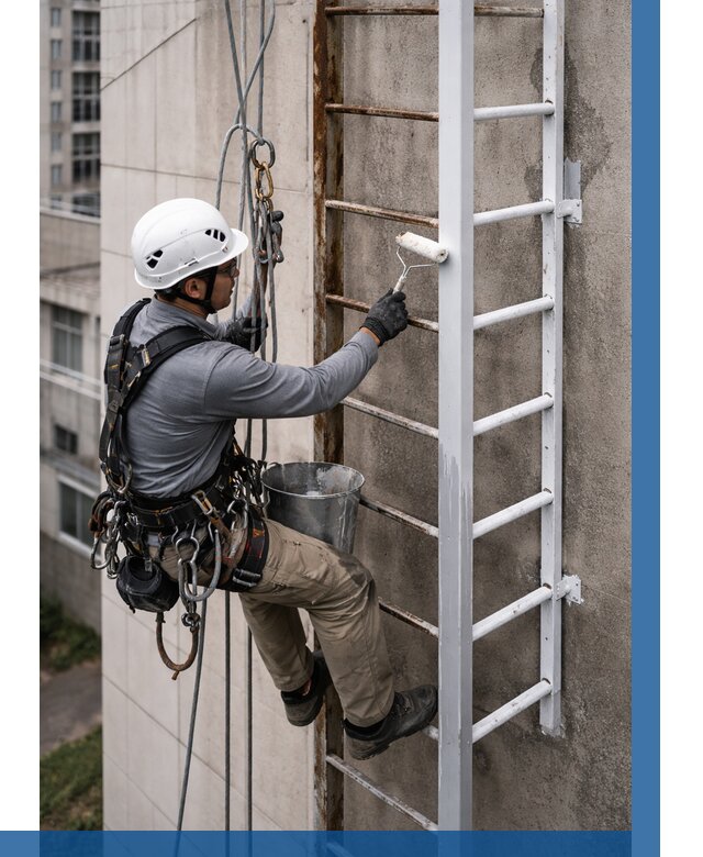 Покраска пожарных лестниц в Острогожске от 4694 р. | ВЫСОТНИК-Стг