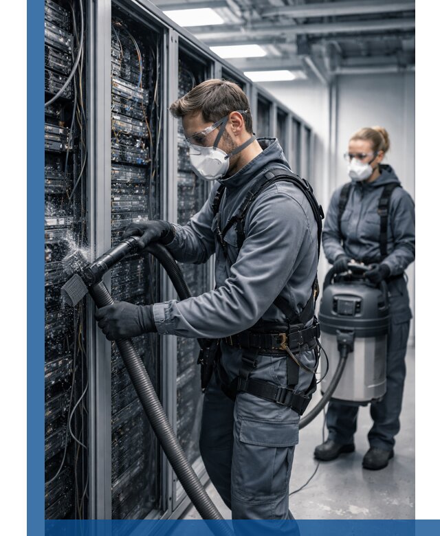 Обеспыливание серверной комнаты в Острогожске, профессиональная очистка