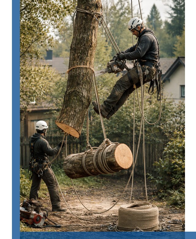 Валка деревьев частями в Острогожске, безопасно и аккуратно