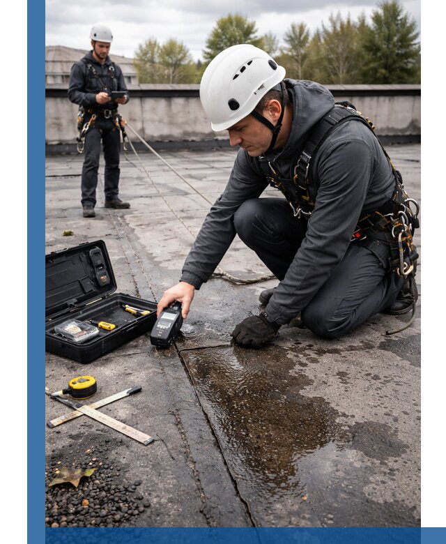 Обследование кровли на протечки и выявление дефектов в Острогожске